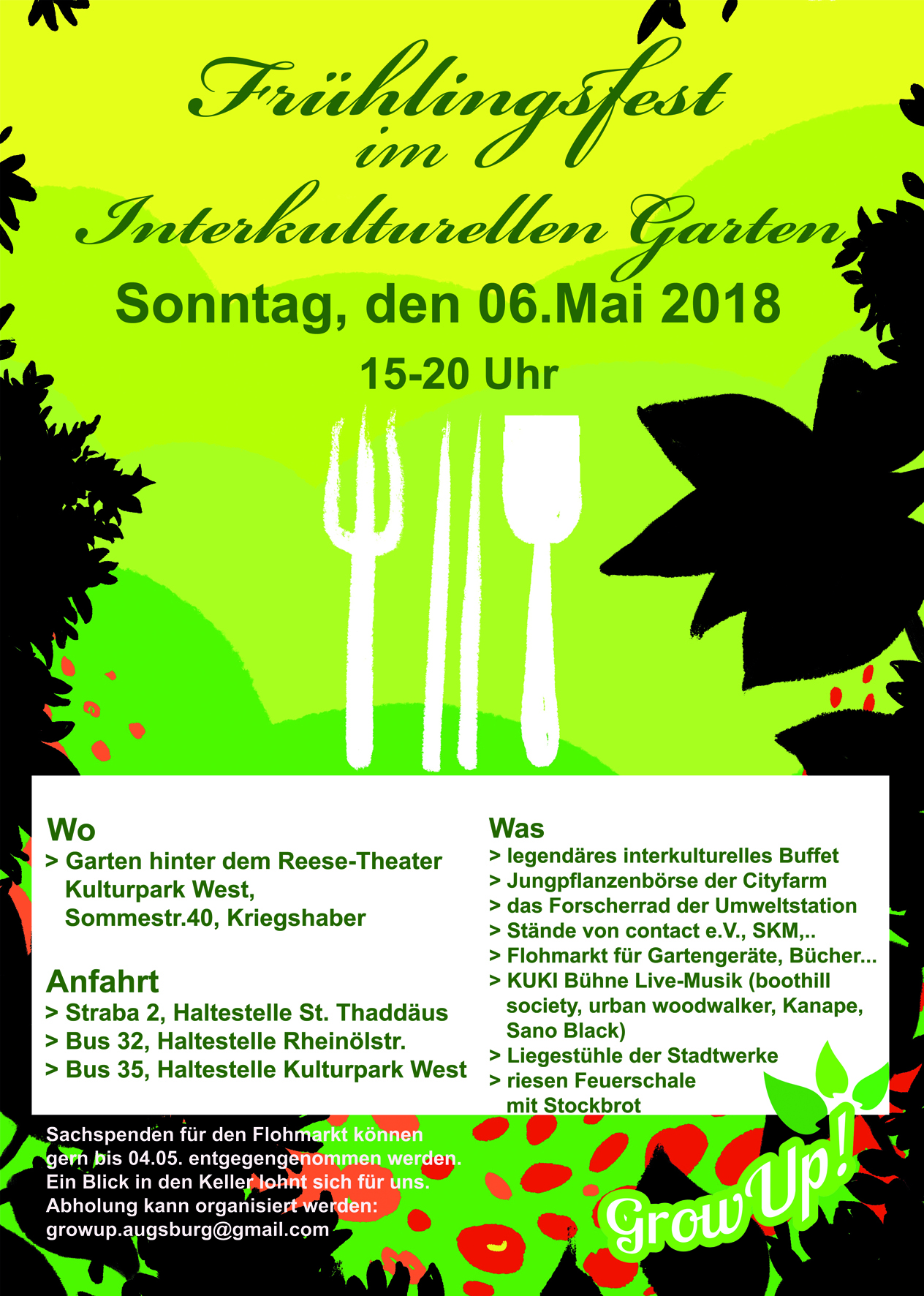 Frühlingsfest 2018 grow up Interkultureller Garten Augsburg e.V.