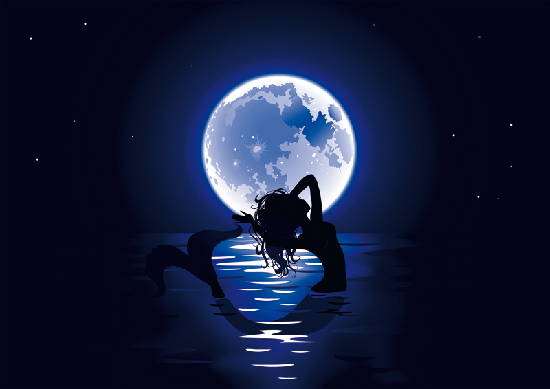 nixe im wasser