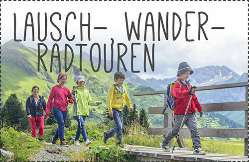 Lauschtouren, Wanderrouten, Radtouren