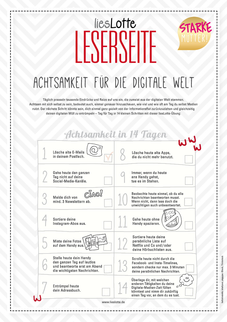 Digital aussortieren Übung