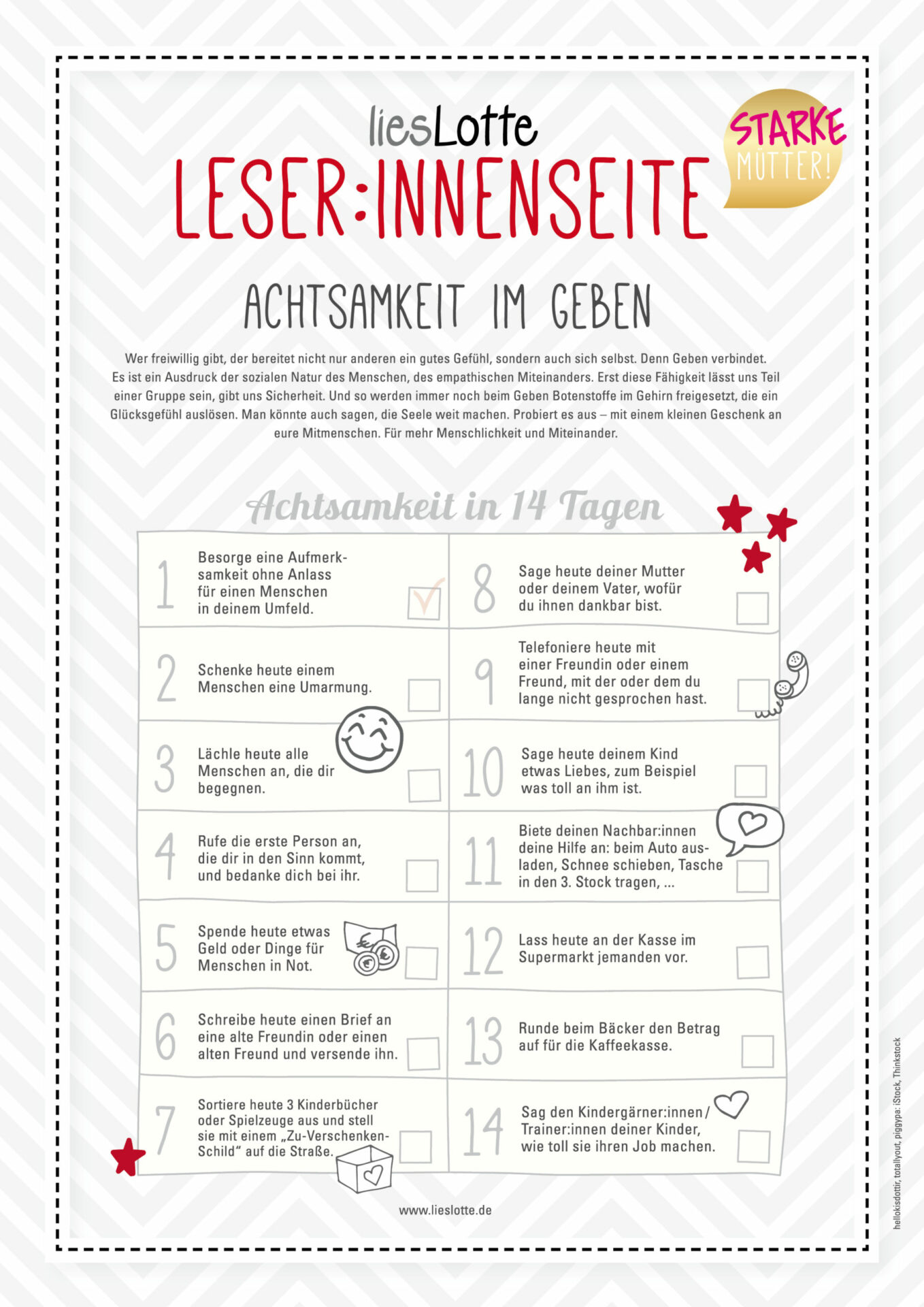 Anderen etwas geben