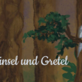 Illustration mit Text "Hänsel und Gretel"