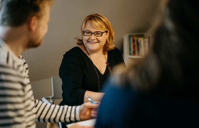 liesLotte-Verlegerin in einem Meeting