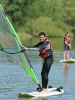 Breitenthal: Surfen auf dem Oberrieder Weiher