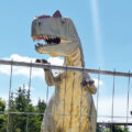 Dino am Fossiliensteinbruch