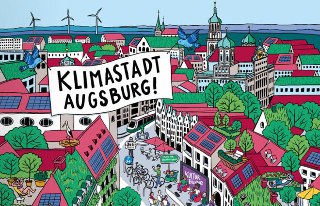 Illustration Klimastadt Augsburg