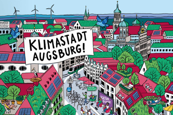 Illustration Klimastadt Augsburg