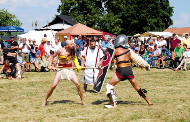 Gladiatoren bekämpfen sich