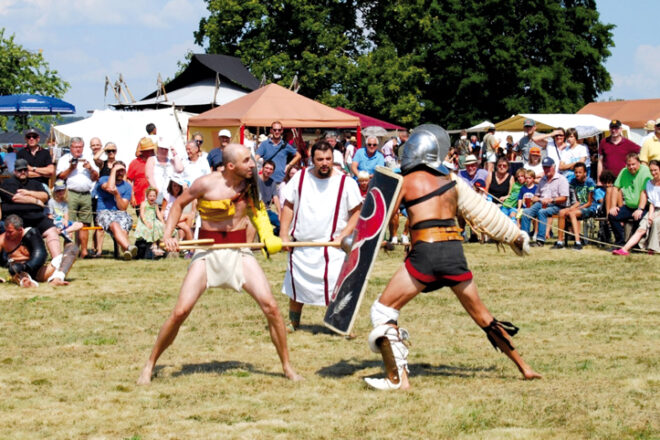 Gladiatoren bekämpfen sich