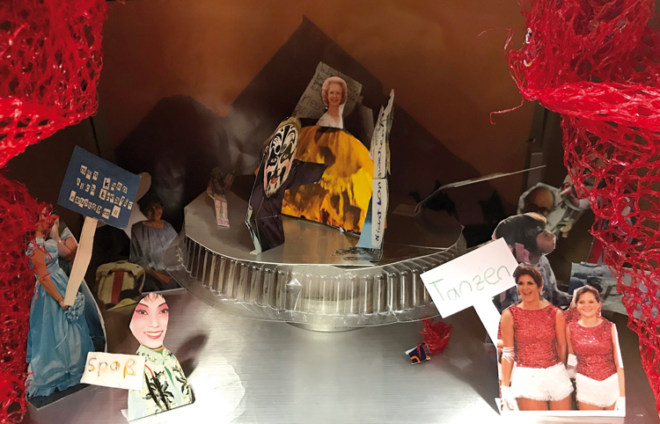 Papiermodell, Collage