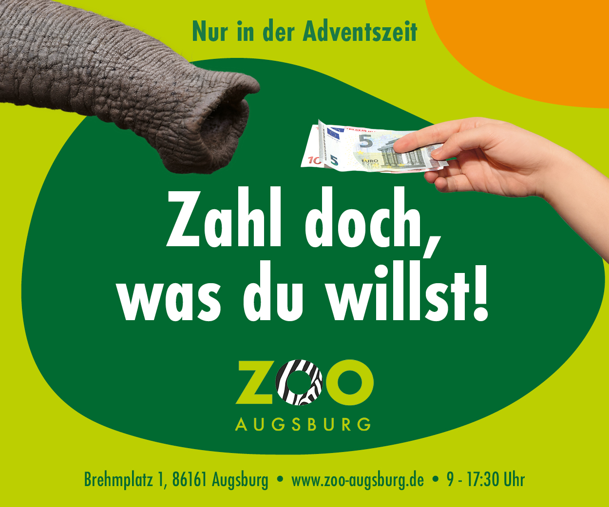 Banner Zoo Augsburg - Aktion Zahl doch, was du willst