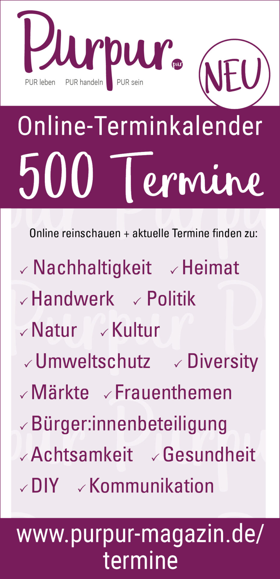 Nachhaltig Terminkalender Augsburg