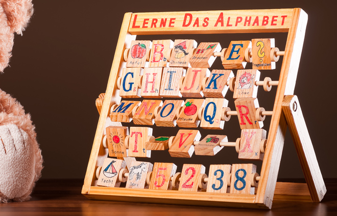 Lernbrett Alphabet