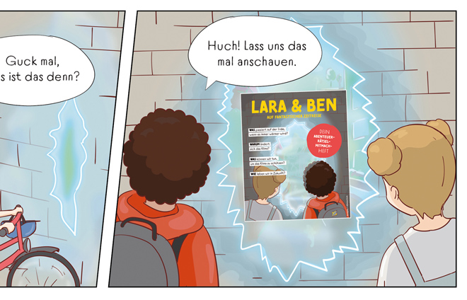 Collage Lara und Ben Comic
