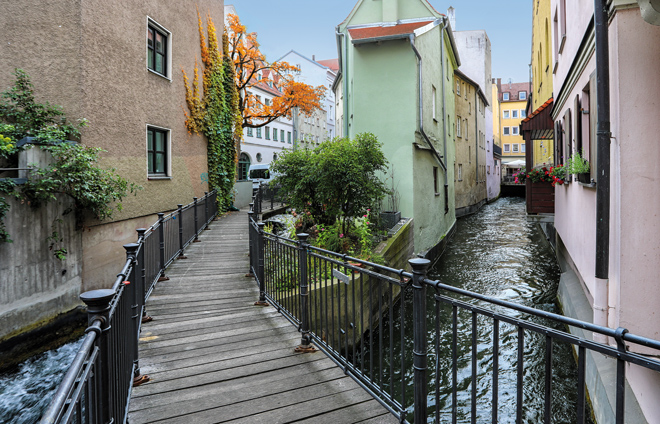 Augsburg Innenstadt Wasserkanal