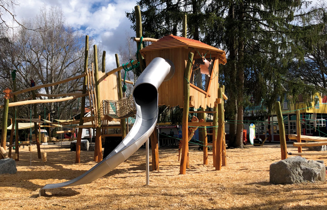 Neuer Spielplatz im Augsburger Zoo