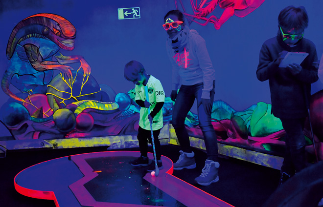 3D Neongolf