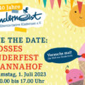 Grafik Jubiläum 40 Jahre Kindernest Augsburg