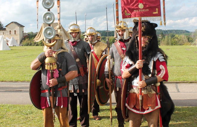 Verkleidete Römer für Birciana Römerfest