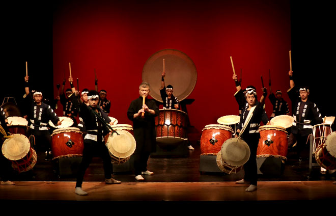 Drums of Japan Kokubu Konzert Musik