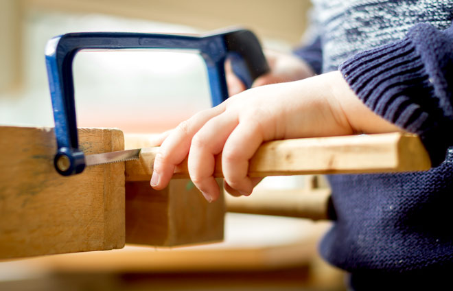 Holzwerkstatt Sägen Kinder