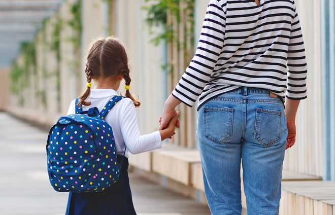 Erster Schultag Schulreife Schülerin