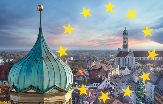 Augsburg Europa Sterne