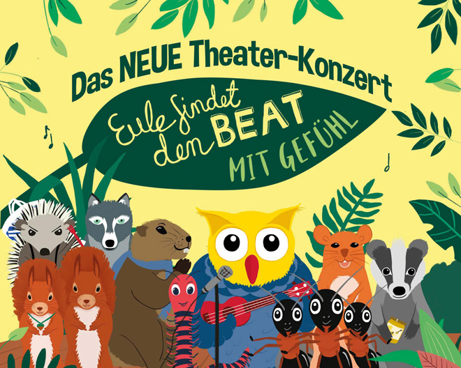 Theaterkonzert | Die Eule findet den Beat - mit Gefühl | Stadthalle Neusaess