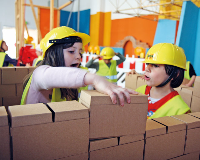 Bau mit! Mitmach-Ausstellung im Kindermuseum München