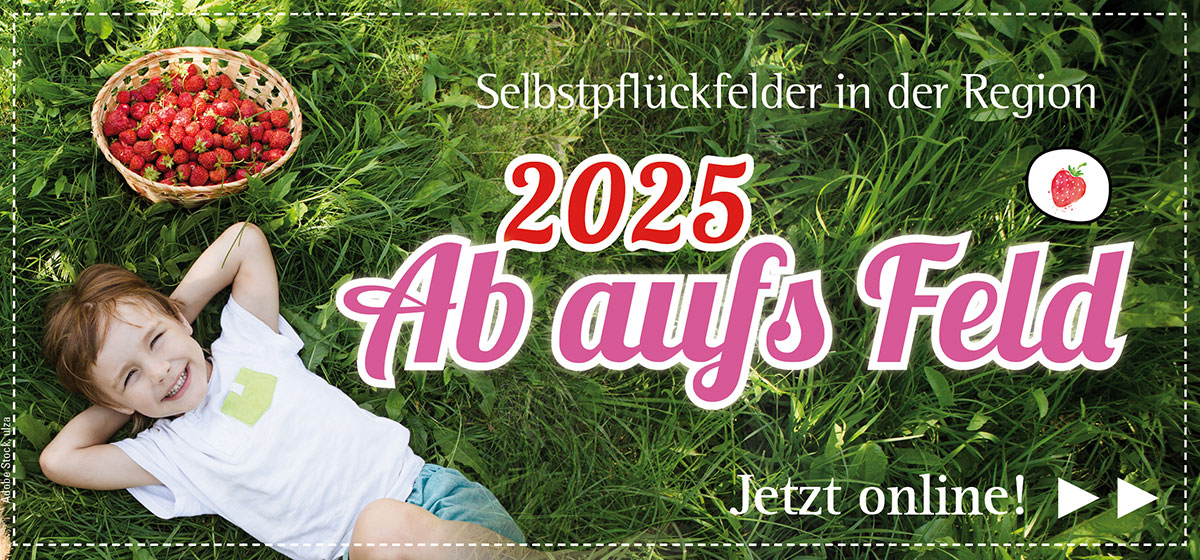 Erdbeekarte Ab aufs Feld Selbstpflückfelder