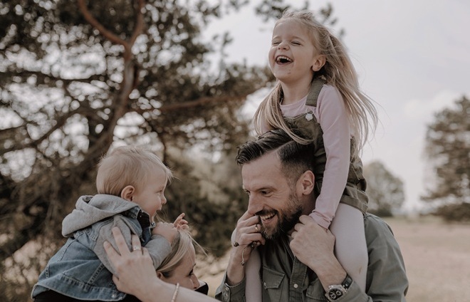 Familie mit Kindern Familienausflug