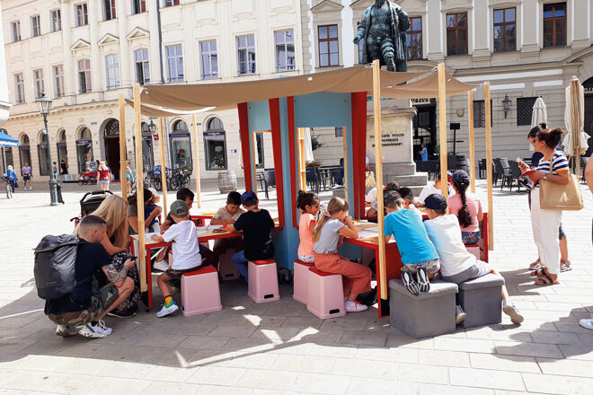 Kunstmobil Fuggerplatz Augsburg