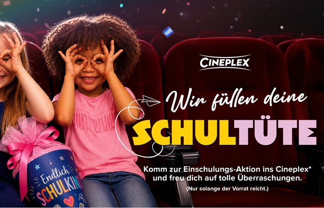 Cineplex Plakat Schultütenaktion